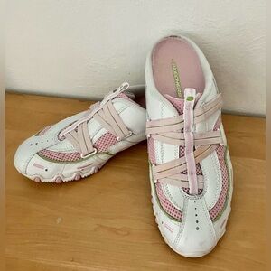 Sketchers Mule/slip-on/Leather/Textile, pink/white size 8.5